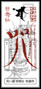 書き込んで完成させる縁を司る呪縁符