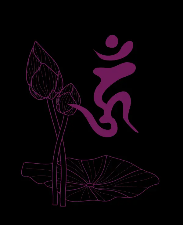 復縁や停滞期にご利益のある梵字、ウン。阿閦如来を表す。