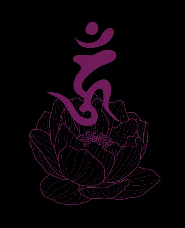 恋愛成就の呪い代行にご利益のある梵字、ウン。愛染明王を表す。